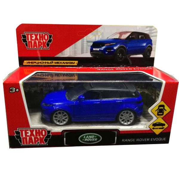 Модель EVOQUE-BU Land Rover Range Rover Evoque синий Технопарк  в коробке
