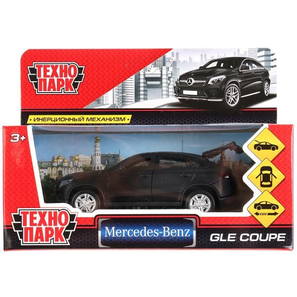 Модель GLE-COUPE-BE MERCEDES-BENZ GLE COUPE матовый черный Технопарк  в коробке