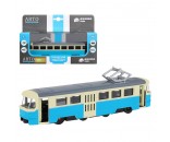 Модель 1:90 Трамвай металл. синий 1251424JB Автопанорама