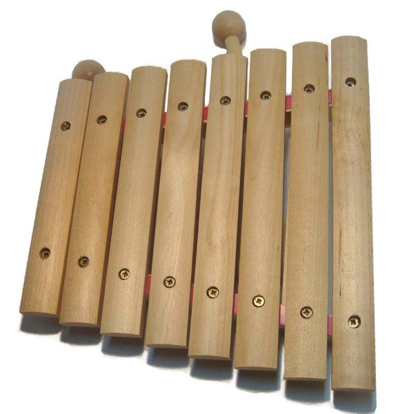 Деревянный ксилофон 8 тонов неокраш.(RNToys) Д-528