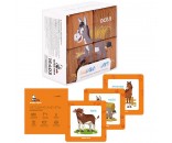 Набор кубиков обучающий Домашние животные (4кубика, 3 двусторонние карточки, развивающее методическое пособие) 15403