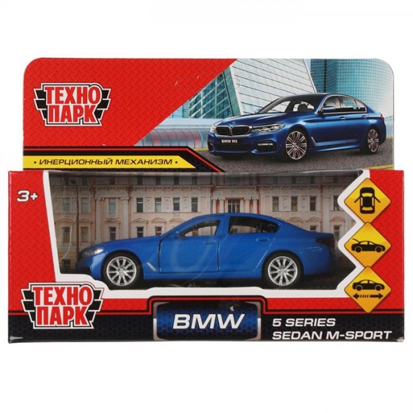 Модель 5ER-12-BU BMW 5-ER SEDAN M-SPORT синий Технопарк в коробке