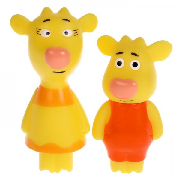 Набор резиновых игрушек Оранжевая корова Бо и Зо LX-OR-COW-06