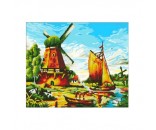 Набор для творчества Алмазная мозаика Голландский пейзаж 50*60 см ACJ006