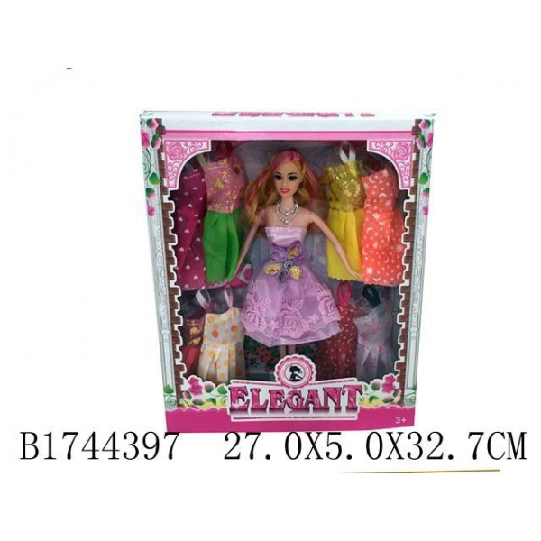 Кукла 1002YY с платьями и аксесс. в коробке