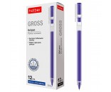 Ручка гелевая синяя Gross 0,5мм GP_064542 Hatber